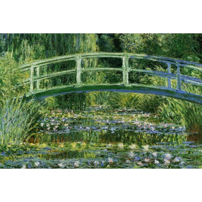 Puzzle  Grafika-F-30859 Claude Monet: Water Lilies and the Japanese bridge, 1897-1899
