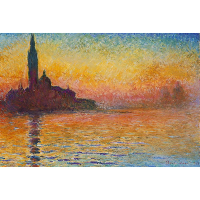 Puzzle Grafika-F-30860 Claude Monet : Saint-Georges-Majeur au Crépuscule, 1908