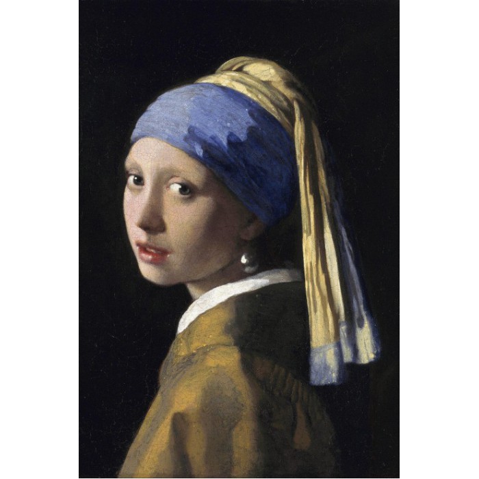Puzzle Vermeer Johannes : La Jeune Fille à la Perle, 1665 Grafika-F-30878 12  pièces Puzzles - Art pour les enfants