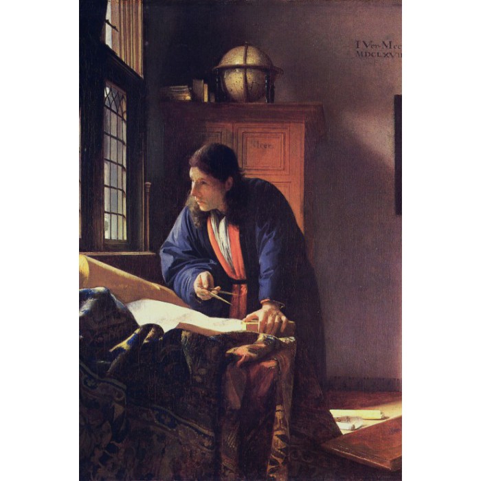 Puzzle Grafika-F-30882 Vermeer Johannes: The Geographer, 1668-1669