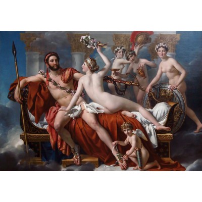 Puzzle  Grafika-F-30921 Jacques-Louis David: Mars Being Disarmed by Venus, 1824