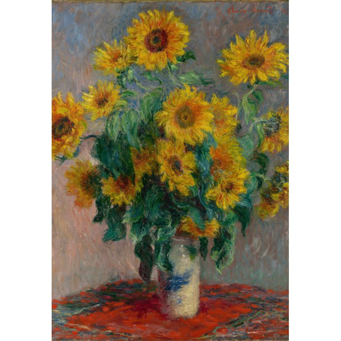 Puzzle Grafika-F-30938 Claude Monet: Bouquet of Sunflowers, 1881