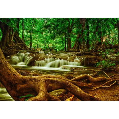Puzzle  Grafika-F-31040 Waterfall in Forest