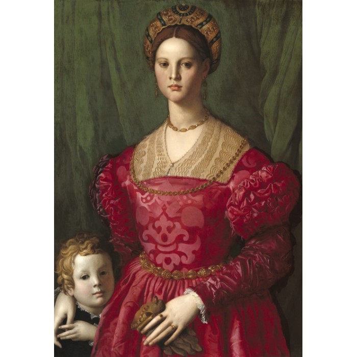 Puzzle Grafika-F-31132 Agnolo Bronzino : Jeune Femme et Son Petit Garçon, 1540