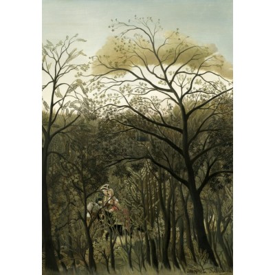Puzzle  Grafika-F-31150 Henri Rousseau: Rendezvous in the Forest, 1889