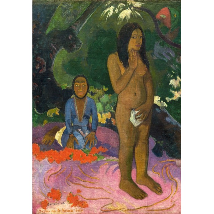 Puzzle Grafika-F-31176 Paul Gauguin: Parau na te Varua ino (Words of the Devil), 1892