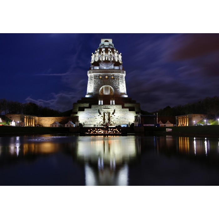 Puzzle Grafika-F-31448 Deutschland Edition - Völkerschlachtdenkmal, Leipzig, Allemagne by Night