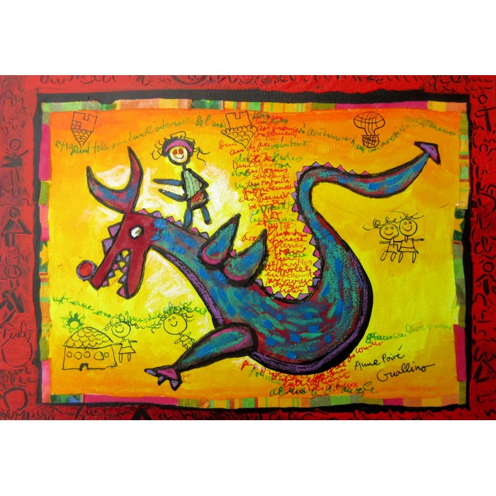 Puzzle Grafika-F-31631 Anne Poiré & Patrick Guallino - Dragon Talisman