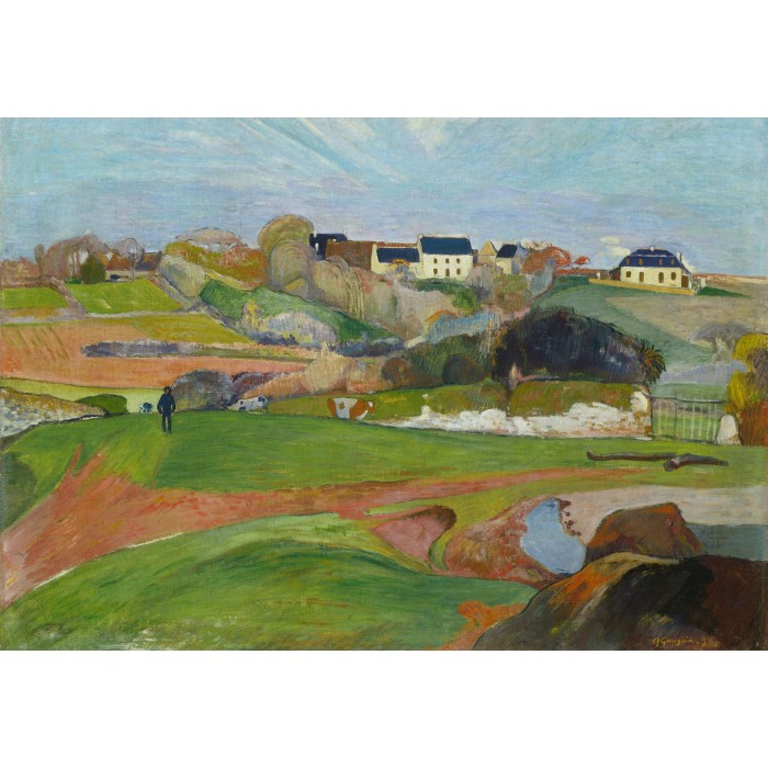 Puzzle Grafika-F-31756 Paul Gauguin : Landscape at Le Pouldu, 1890