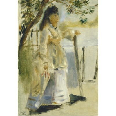 Puzzle  Grafika-F-31758 Auguste Renoir: Woman by a Fence, 1866