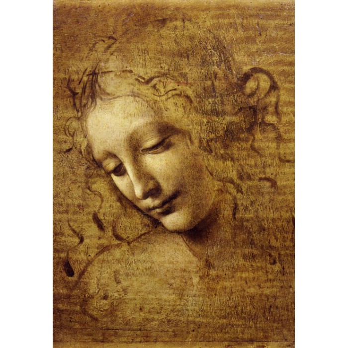 Puzzle Grafika-F-31953 Leonardo da Vinci : The Face of Giovane Fanciulla, 1508