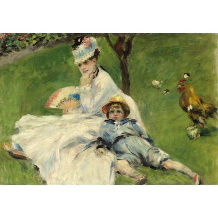 Puzzle Grafika-F-32155 Auguste Renoir: Madame Monet and Her Son, 1874