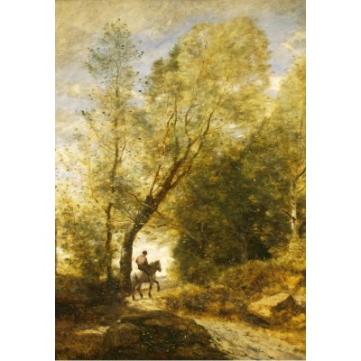 Puzzle  Grafika-F-32158 Jean-Baptiste-Camille Corot: The Forest of Coubron, 1872