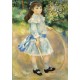 Grafika - Auguste Renoir : Fillette au cerceau, 1885