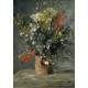Grafika - Auguste Renoir : Flowers in a Vase, 1866