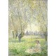 Grafika - Claude Monet - Woman Seated under the Willows, 1880