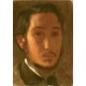 Grafika - Edgar Degas: Self-Portrait with White Collar, 1857