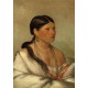 Grafika - George Catlin : Femme Aigle - Shawano, 1830