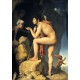 Grafika - Jean-Auguste-Dominique Ingres: Oedipus explains the riddle of the sphinx, 1808