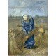 Grafika - Magnetic Pieces - Vincent van Gogh - Peasant woman binding sheaves (after Millet)