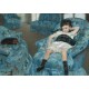 Grafika - Mary Cassatt : Petite Fille dans un Fauteuil Bleu, 1878
