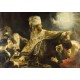 Grafika - Rembrandt - Belshassar's Feast, 1636-1638