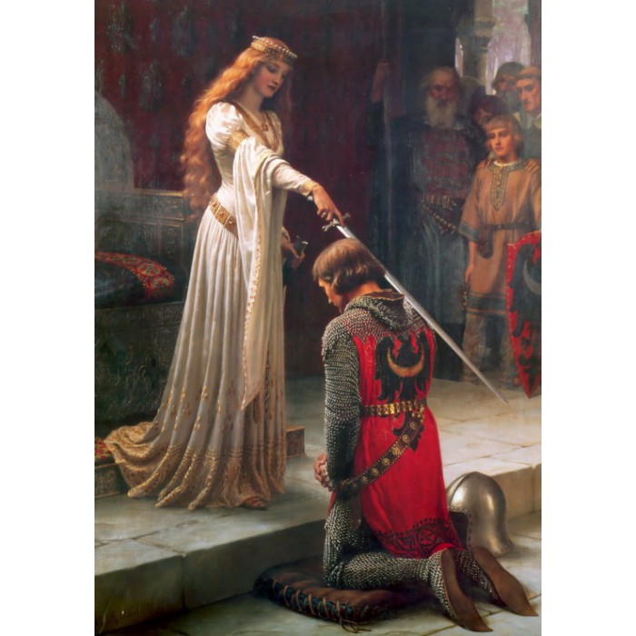 Puzzle Grafika-00368 Edmund Blair Leighton : L'Adoubement, 1901