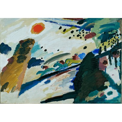 grafika-Puzzle - 1000 pieces - Wassily Kandinsky - Romantic Landscape, 1911
