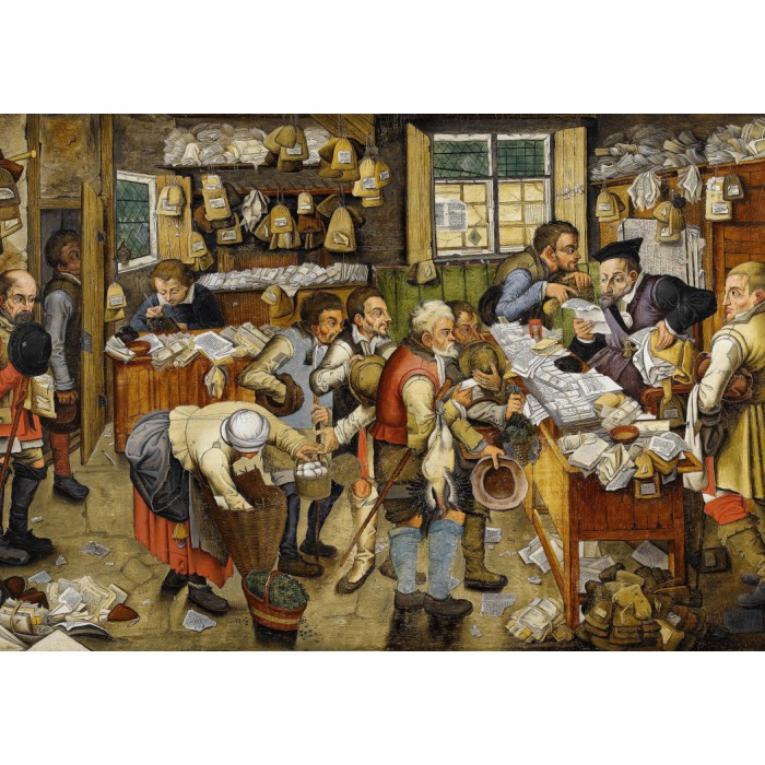 Puzzle Grafika-00680 Brueghel Pieter the Younger: The Payment of the Tithes, 1617-1622