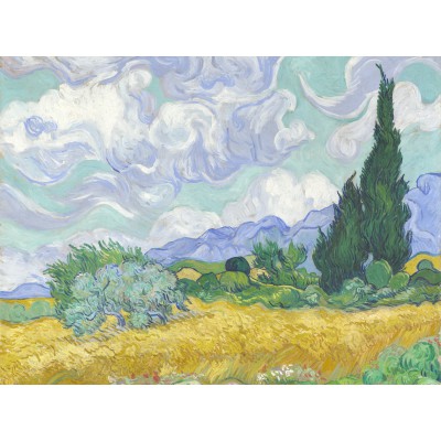 grafika-Puzzle - 2000 pieces - Van Gogh Vincent: Champ de Blé avec Cyprès, 1899