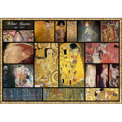 grafika-Puzzle - 1000 pieces - Collage - Gustav Klimt
