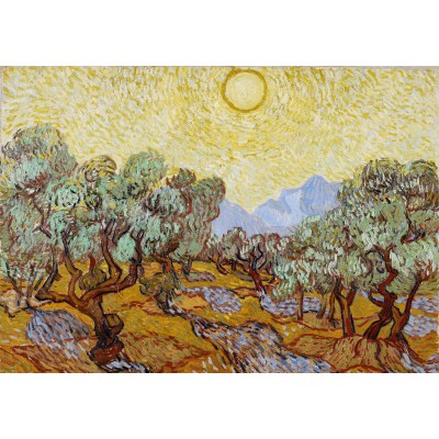 grafika-Puzzle - 1000 pieces - Vincent van Gogh: Olive Trees, 1889
