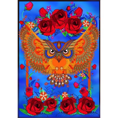 Grafika - 1000 pièces - Owl & Roses