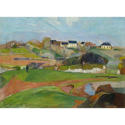 grafika-Puzzle - 300 pieces - Paul Gauguin : Landscape at Le Pouldu, 1890