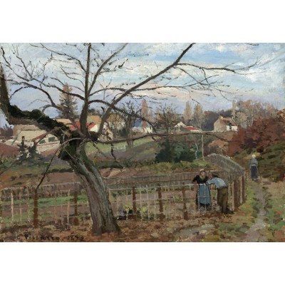 grafika-Puzzle - 1000 pieces - Camille Pissarro: The Fence, 1872