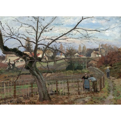 grafika-Puzzle - 300 pieces - Camille Pissarro: The Fence, 1872