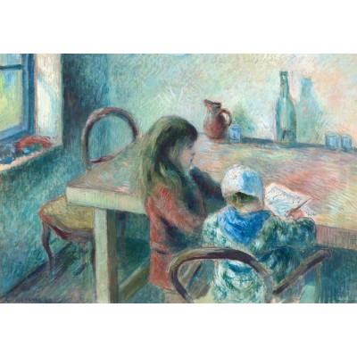 grafika-Puzzle - 1000 pieces - Camille Pissarro: The Children, 1880