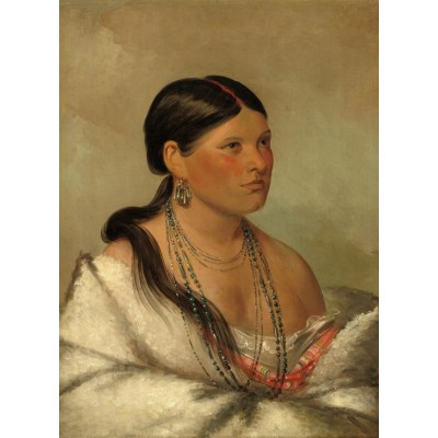 Grafika - 300 pièces - George Catlin: The Female Eagle - Shawano, 1830