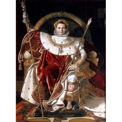 grafika-Puzzle - 2000 pieces - Jean-Auguste-Dominique Ingres: Napoléon on the Imperial Throne, 1806
