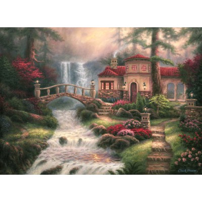 grafika-Puzzle - 300 pieces - Chuck Pinson - Sierra River Falls