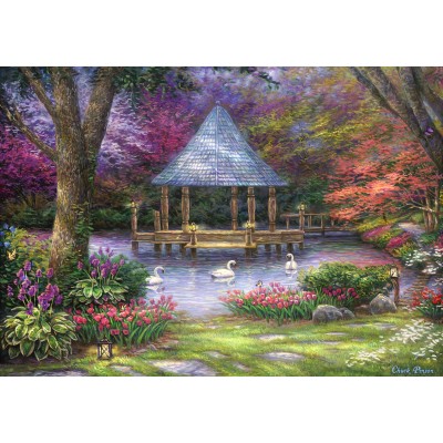 grafika-Puzzle - 1000 pieces - Chuck Pinson - Swan Pond