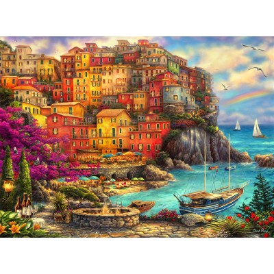 grafika-Puzzle - 2000 pieces - Chuck Pinson - A Beautiful Day at Cinque Terre