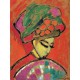 Grafika - Alexei Jawlensky - Young Girl with a Flowered Hat, 1910