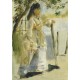 Grafika - Auguste Renoir : Femme à la Barrière, 1866