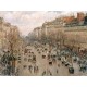 Grafika - Camille Pissarro: Boulevard Montmartre, 1897