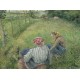 Grafika - Camille Pissarro : Jeunes Paysannes se Reposant dans les Champs Près de Pontoise, 1882
