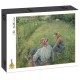 Grafika - Camille Pissarro : Jeunes Paysannes se Reposant dans les Champs Près de Pontoise, 1882