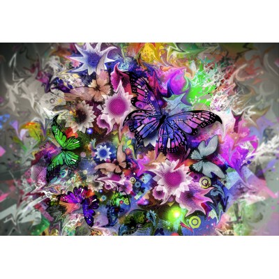 Grafika - 1000 pièces - Fleurs et Papillons