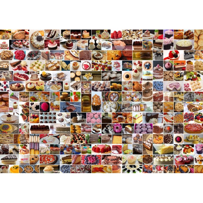 Puzzle Grafika-F-30045 Collage - Cakes