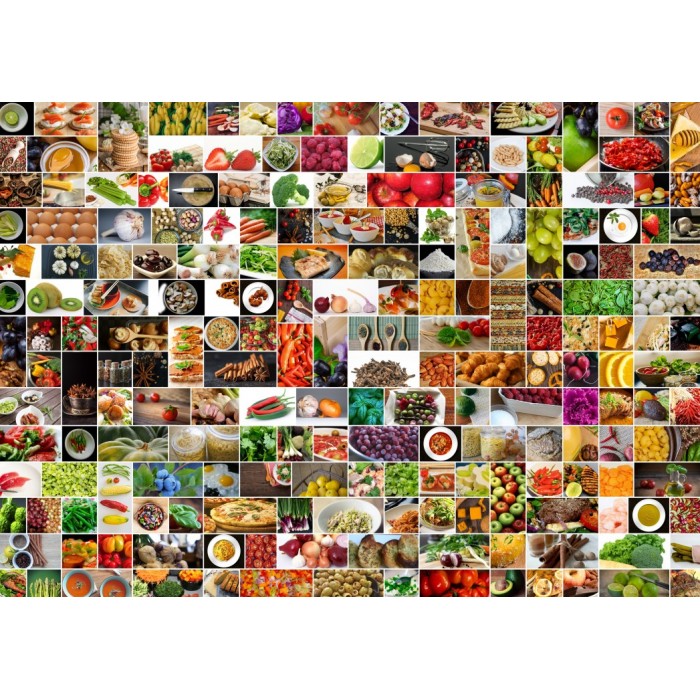 Puzzle Grafika-F-30046 Collage - Couleurs dans la Cuisine